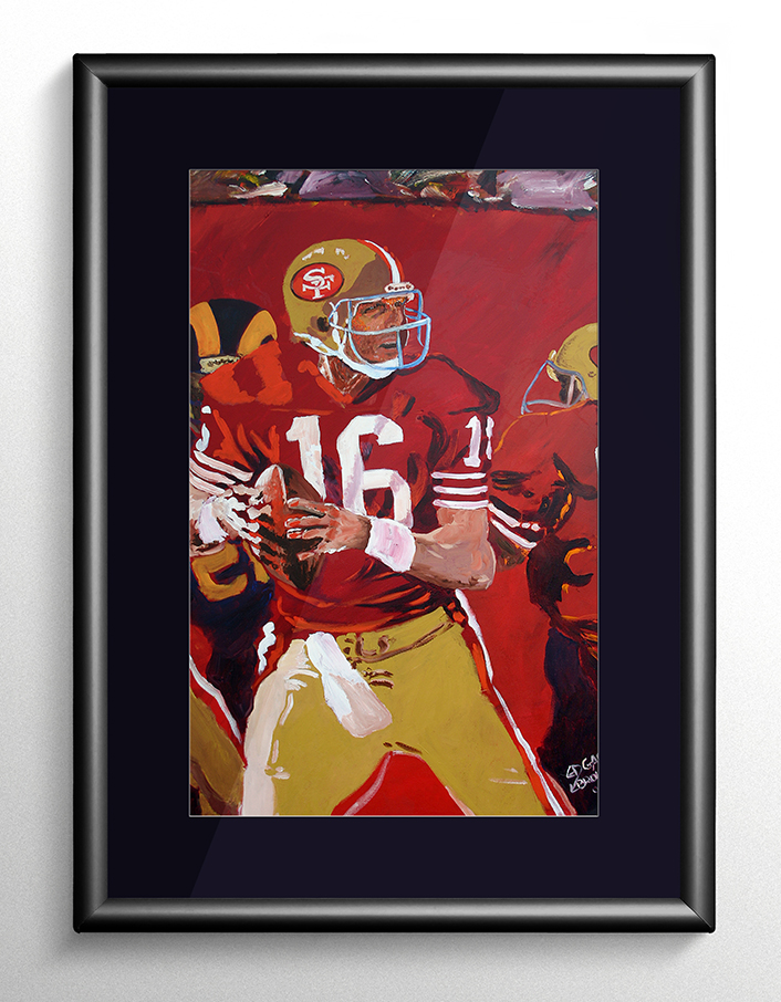 706x906 Joe Montana 49ers Football Painting - Joe Montana Painting