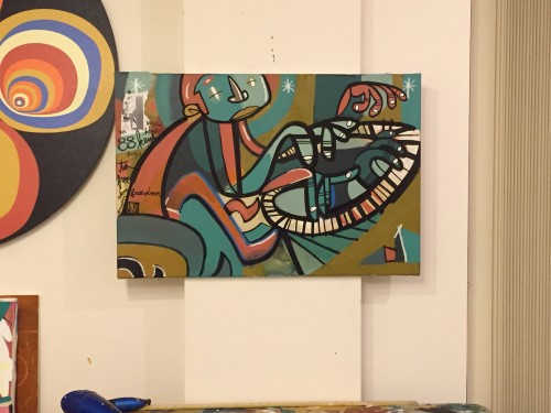 500x375 Lebo Creates Painting For Billy Joel - Joels Painting