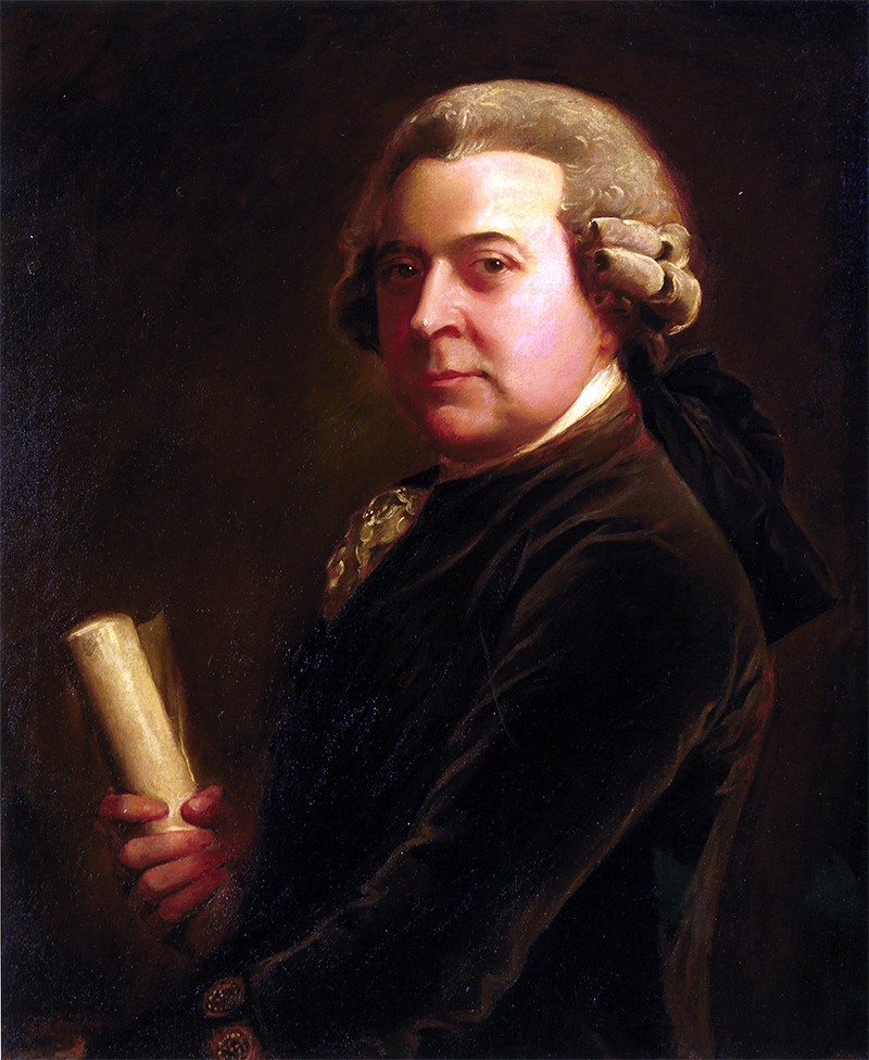 800x976 John Adams Portrait Of The Founder As A Young Schoolmaster - John Adams Painting
