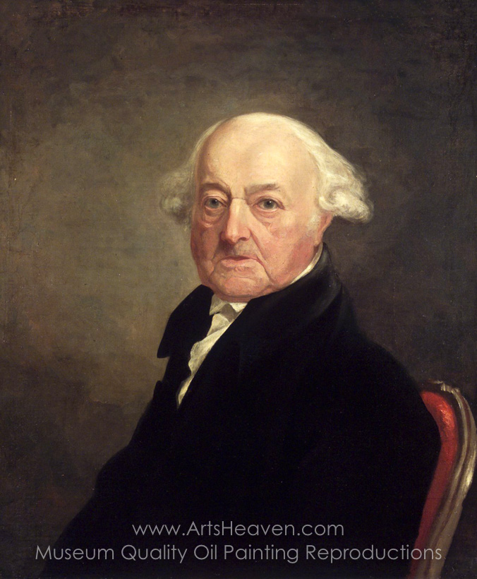 676x820 Reproduction Painting Samuel F. B. Morse Portrait Of John Adams - John Adams Painting