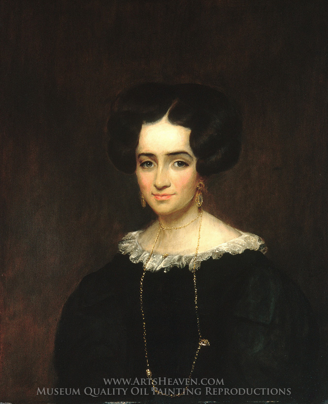 666x820 Reproduction Painting William Dunlap Mrs. John Adams Conant, Hand - John Adams Painting