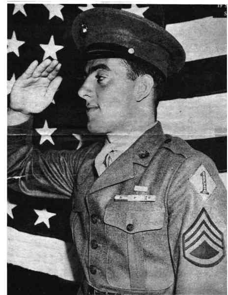 464x600 John Basilone - John Basilone Painting