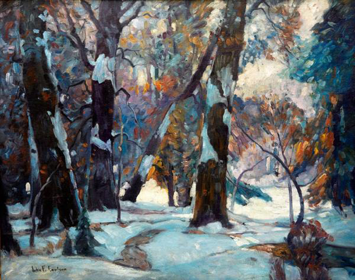 700x552 John F. Carlson Interview Plein Air Painting - John Carlson Painting