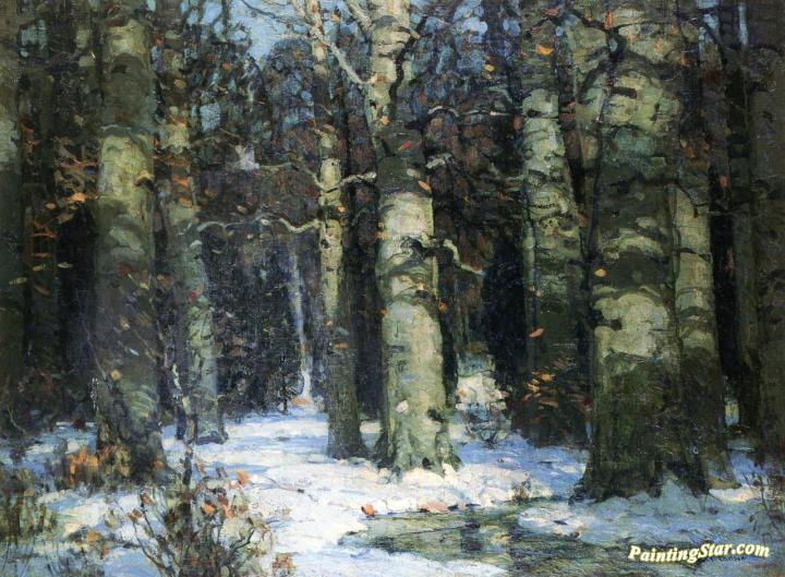 720x529 Winter In The Forest Artwork By John F. Carlson Oil Painting Amp Art - John Carlson Painting