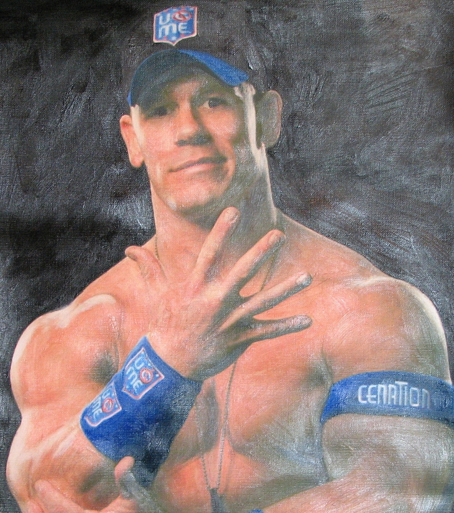 905x1024 John Cena Original Painting Hey, John Cena Fans! Are You - John Cena Painting