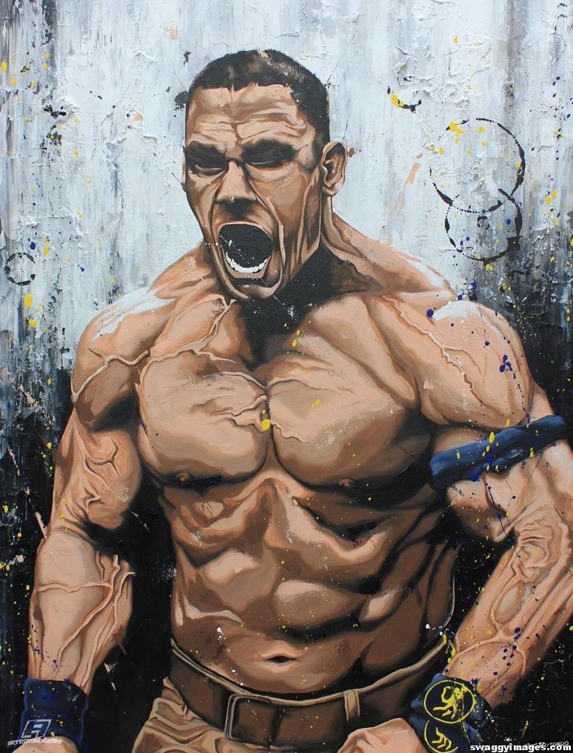 822x1080 John Cena Painting For Download Swaggy Images - John Cena Painting