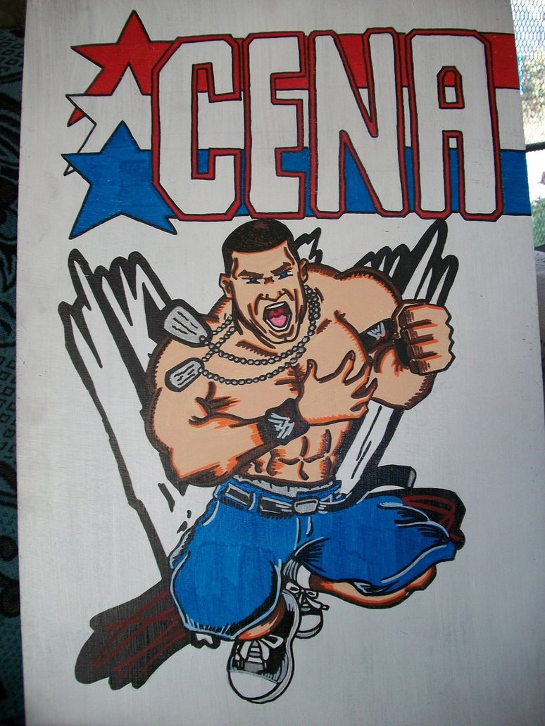 774x1032 John Cena Painting By Captainmarvelous - John Cena Painting