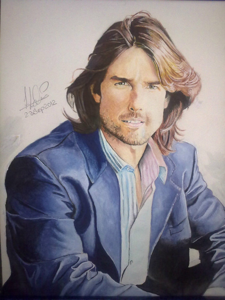 774x1031 My Painting Of Tom Cruise By John Cena Ain'T It Bale News! - John Cena Painting