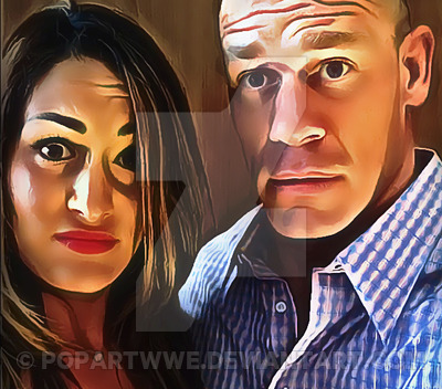 400x352 Nikki Bella John Cena - John Cena Painting