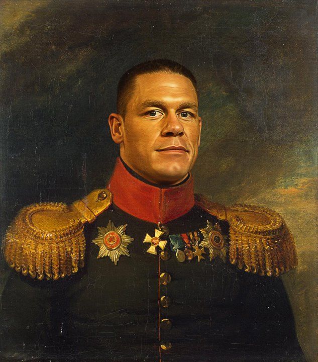 633x720 Sir John Cena Portraits John Cena - John Cena Painting