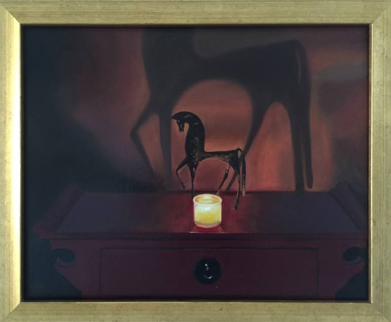 770x635 Saatchi Art The Arcadian Horse Painting By John Clark - John Clark Painting