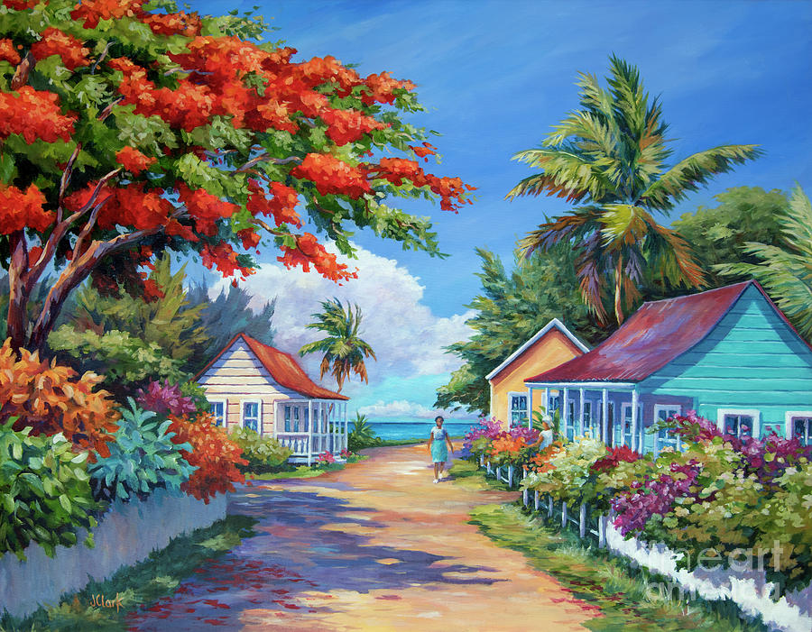 900x701 South Church Street Painting By John Clark - John Clark Painting