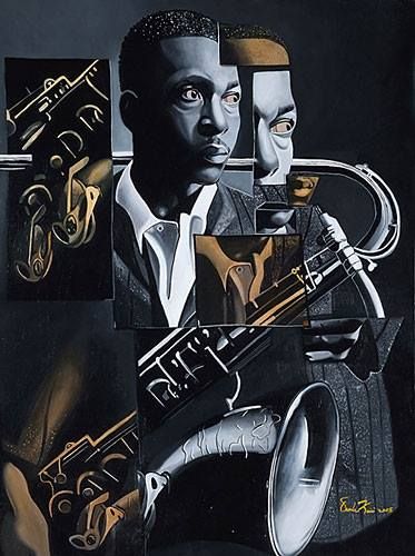 373x500 John Coltrane [Does Anyone Know Who The Artist Of This - John Coltrane Painting