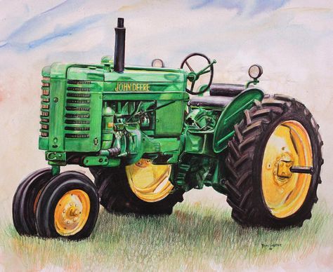 474x388 John Deere Tractor Painting - John Deere Tractor Painting