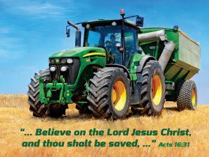 300x225 Digital Painting Of A John Deere Tractor In A Field - John Deere Tractor Painting