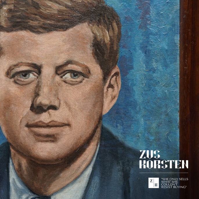 685x685 John F. Kennedy Oil Painting Zus Korsten - John F Kennedy Painting