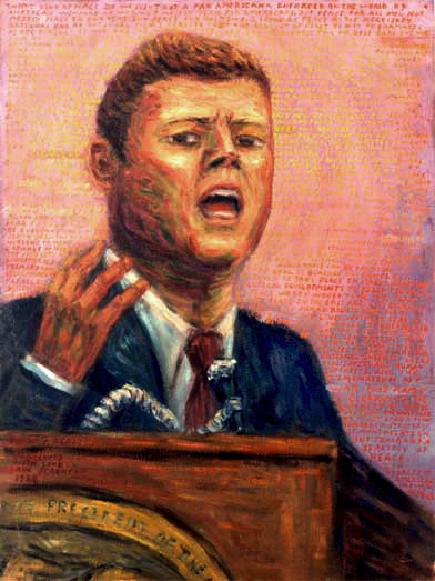 392x523 President John F. Kennedy - John F Kennedy Painting