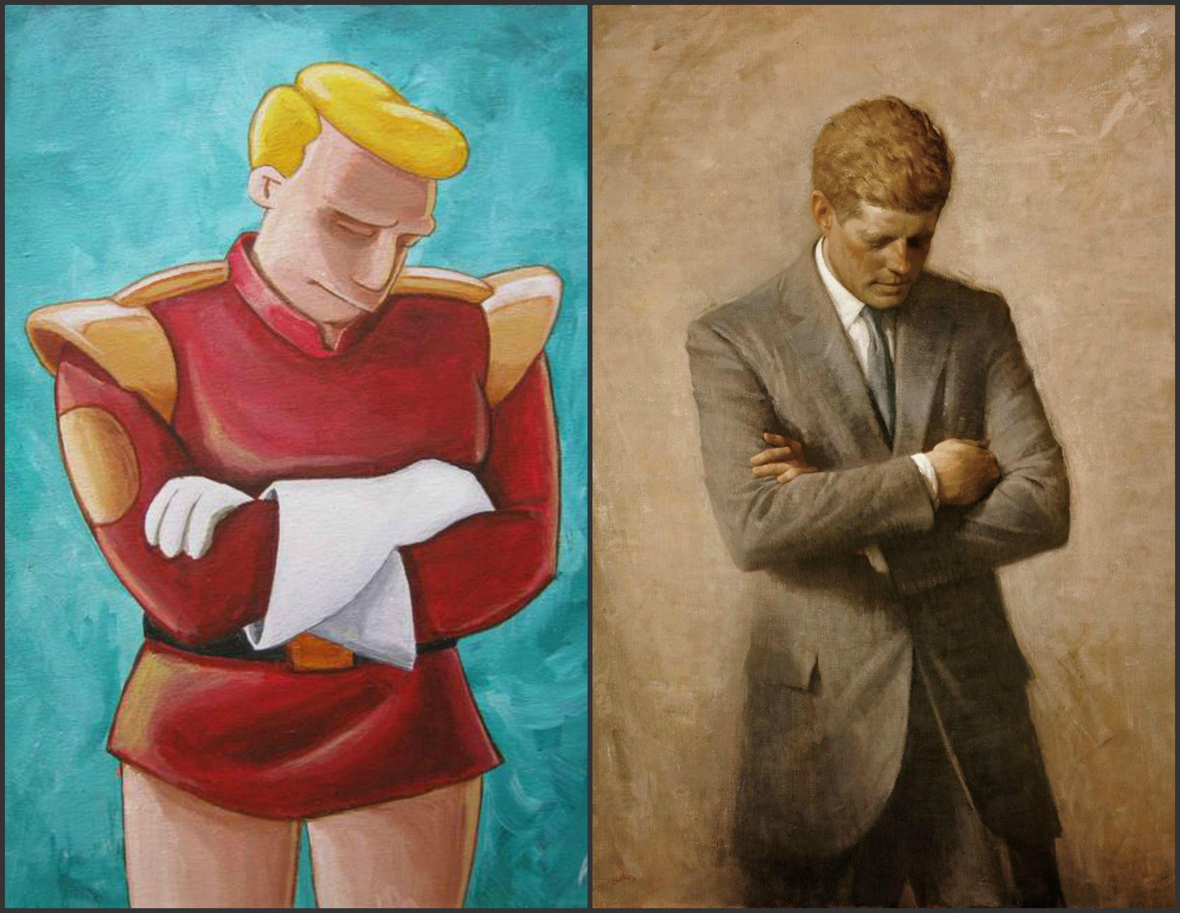 2400x1857 Zap Brannigan's Portrait Is An Imitation Of This John F. Kennedy - John F Kennedy Painting