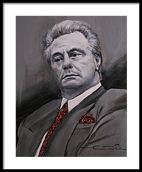 207x250 John Gotti Painting By Eric Dee - John Gotti Painting