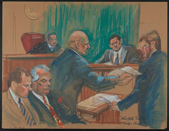 660x512 The Dapper Don On Trial - John Gotti Painting