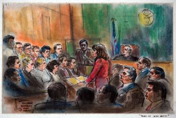 350x235 The Mafia's Teflon Don, John Gotti, On Trial Dengrove - John Gotti Painting