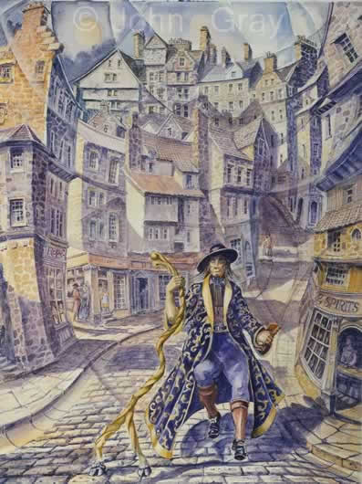 397x530 Painting, John Gray Wizard Of West Bow 2 - John Gray Painting