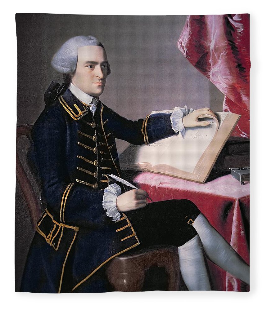 860x1000 John Hancock Fleece Blanket For Sale By John Singleton Copley - John Hancock Painting