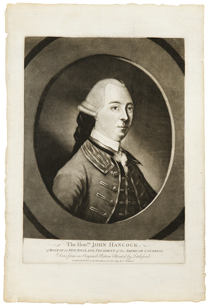 681x1000 The Hon.ble John Hancock. Boston In New England President - John Hancock Painting