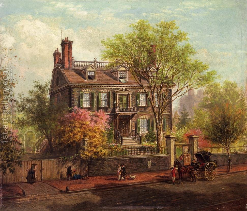 972x828 The John Hancock House Edward Lamson Henry Reproduction 1st Art - John Hancock Painting