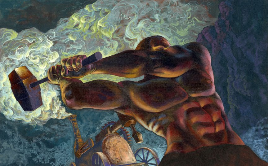 864x536 John Henry - John Henry Painting