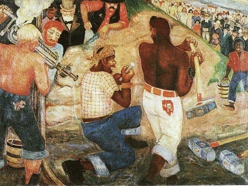 500x375 Palmer Hayden, Painter Arts In New York City - John Henry Painting