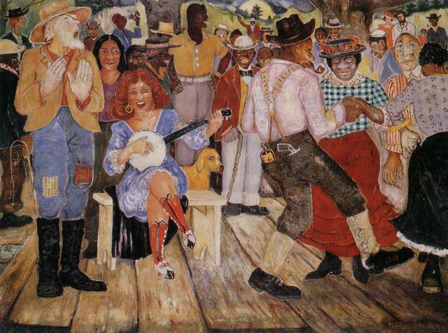 640x476 Pre )conference Conversations Palmer Hayden, Artist, And John - John Henry Painting