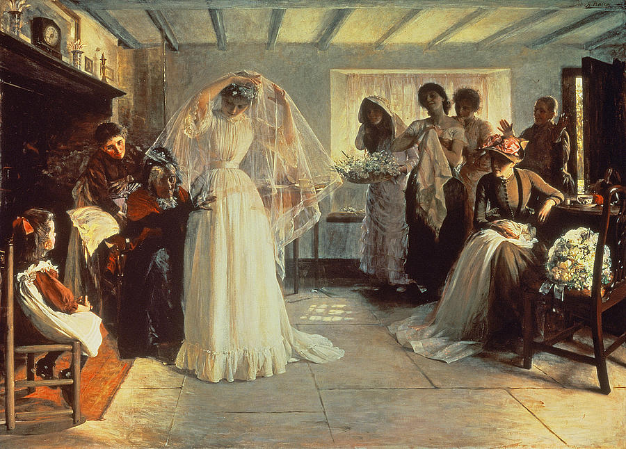 900x646 The Wedding Morning Painting By John Henry Frederick Bacon - John Henry Painting