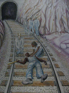 240x320 Bluegrass Music And Artwork John Henry Anatomy Of A Painting - John Henry Painting