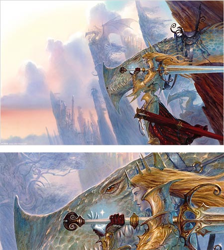 450x502 John Howe Lines And Colors - John Howe Painting