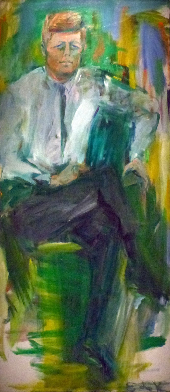 694x1600 The Portrait Gallery John F. Kennedy - John Kennedy Painting