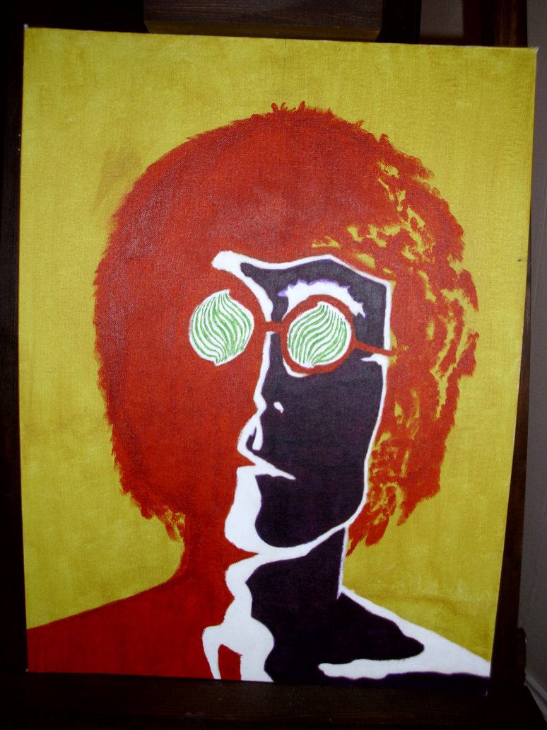 774x1032 John Lennon Andy Warhol Recreation By Sam By Burningangle9999 - John Lennon Andy Warhol Painting