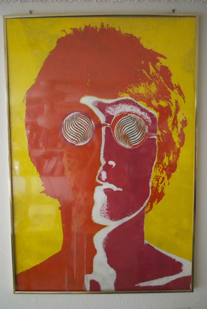 685x1024 Psychedelic Acrylic - John Lennon Andy Warhol Painting