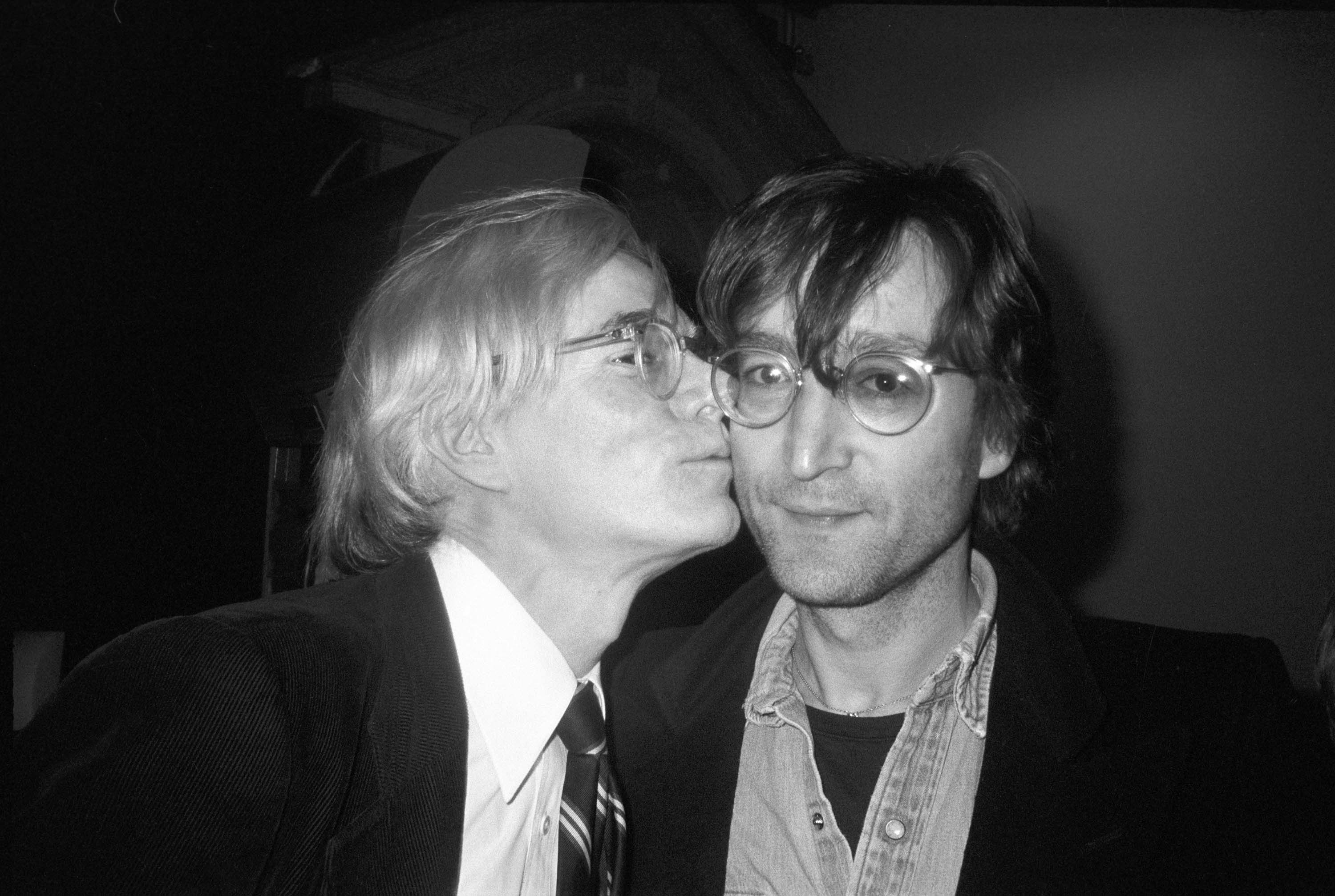 3000x2015 That Time Andy Warhol Kissed John Lennon, And More Of Christopher - John Lennon Andy Warhol Painting