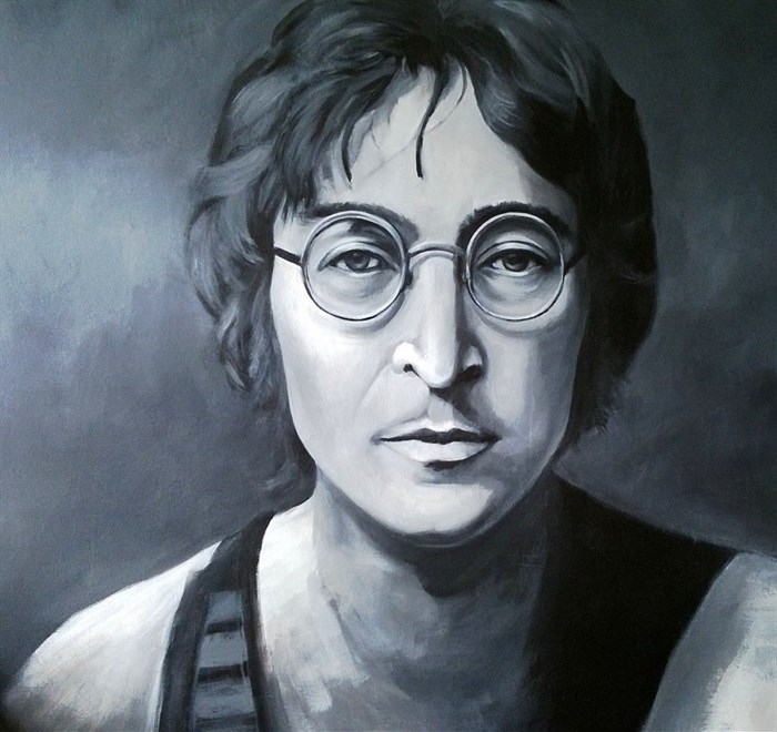 700x660 John Lennon (Acrylic Painting) - John Lennon Painting