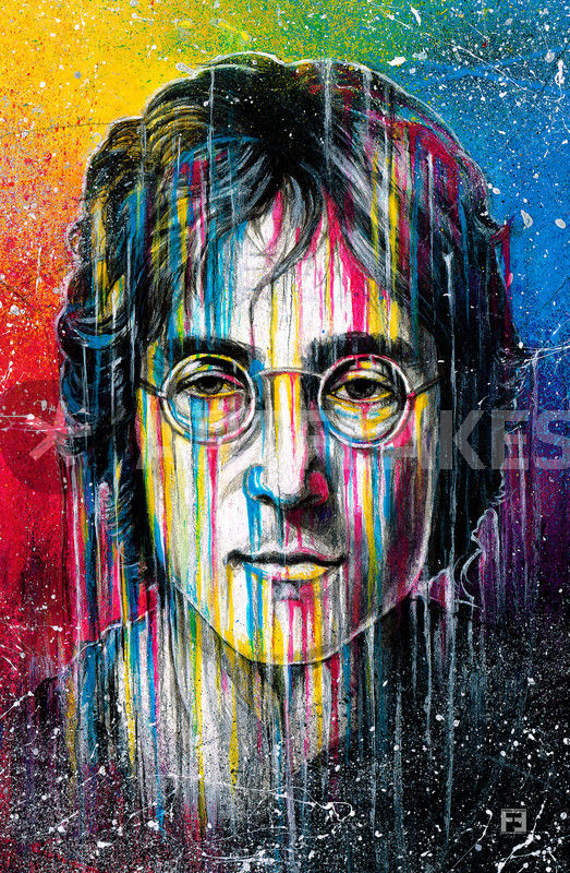 523x800 John Lennon Painting Art Prints And Posters By Fernando Souza - John Lennon Painting