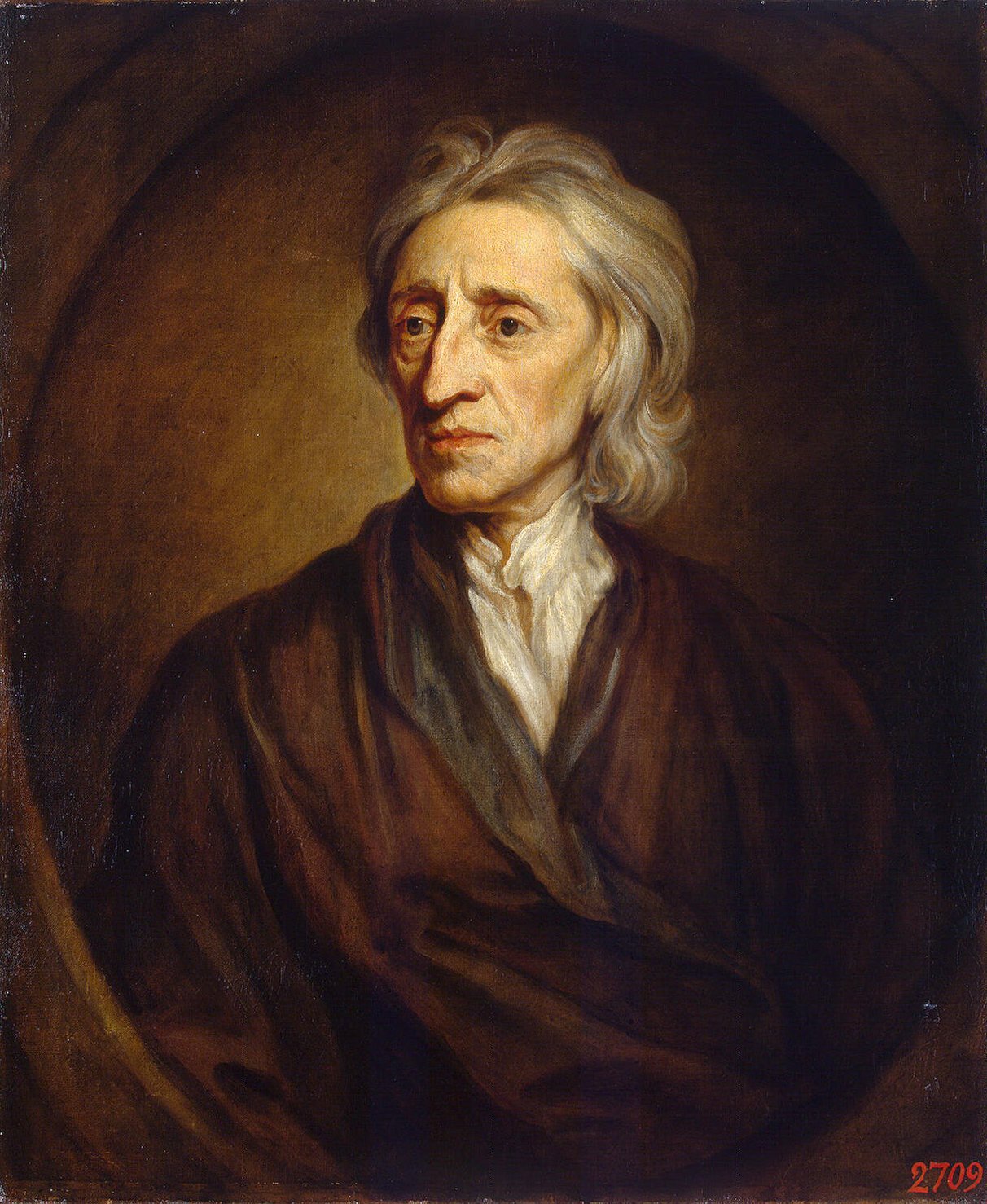 1212x1478 Portrait Of John Locke Painting Kneller Godfrey Oil Paintings - John Locke Painting