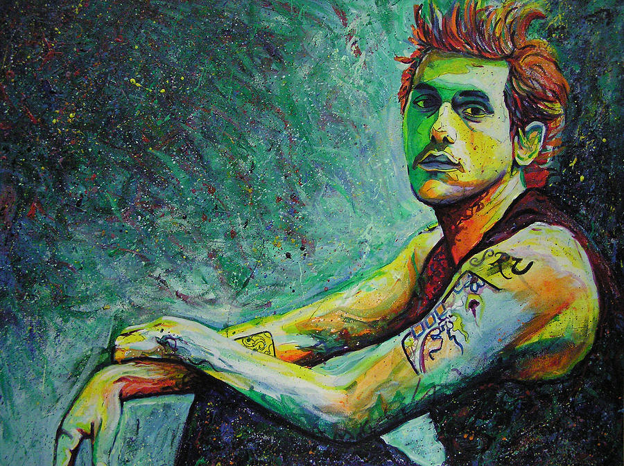 900x673 John Mayer Painting By Joshua Morton - John Mayer Painting