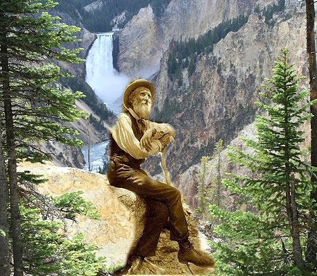 457x398 John Muir Westernmystics - John Muir Painting