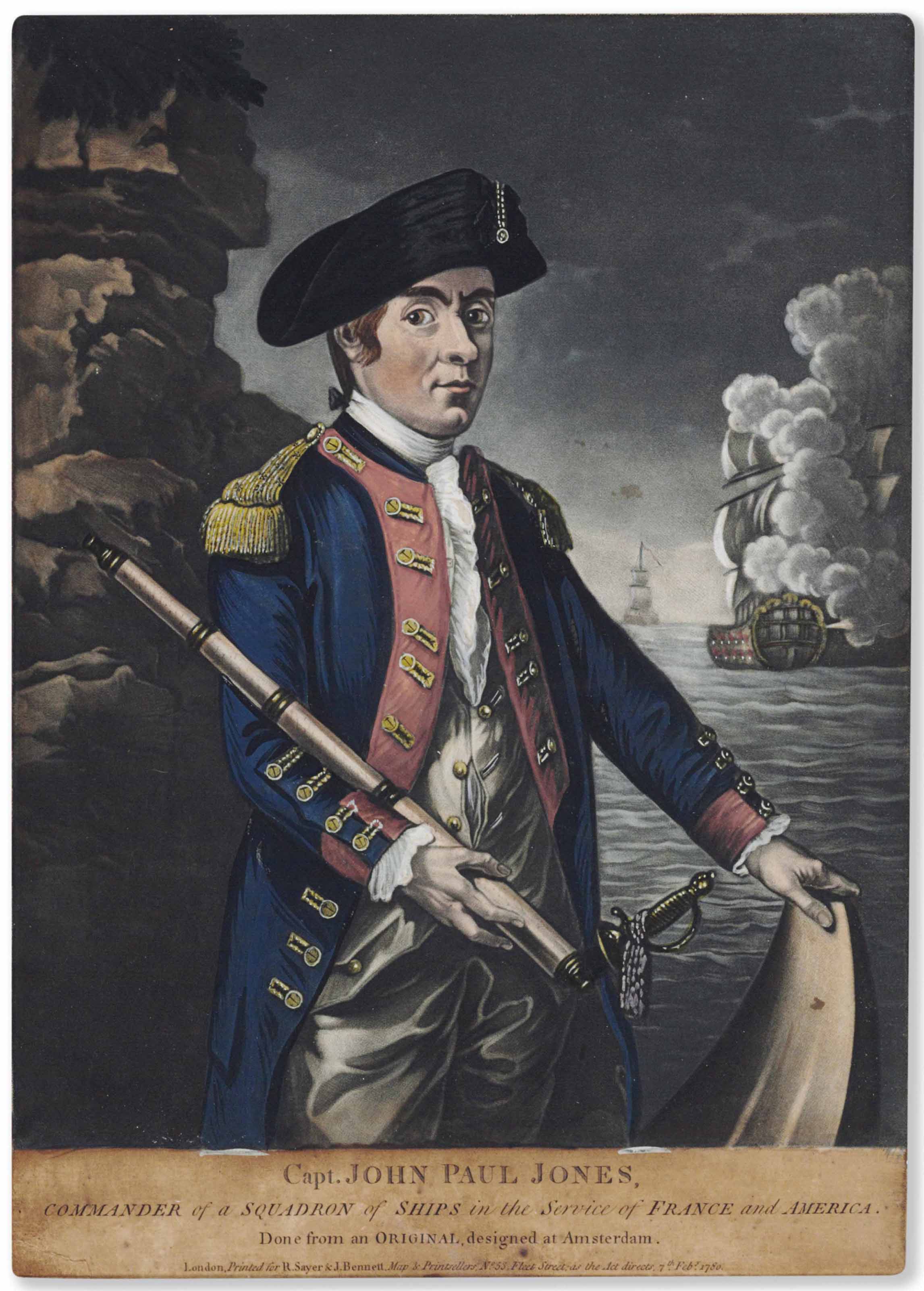 2293x3200 American Revolution Anonymous. Capt. John Paul Jones. Commander - John Paul Jones Painting