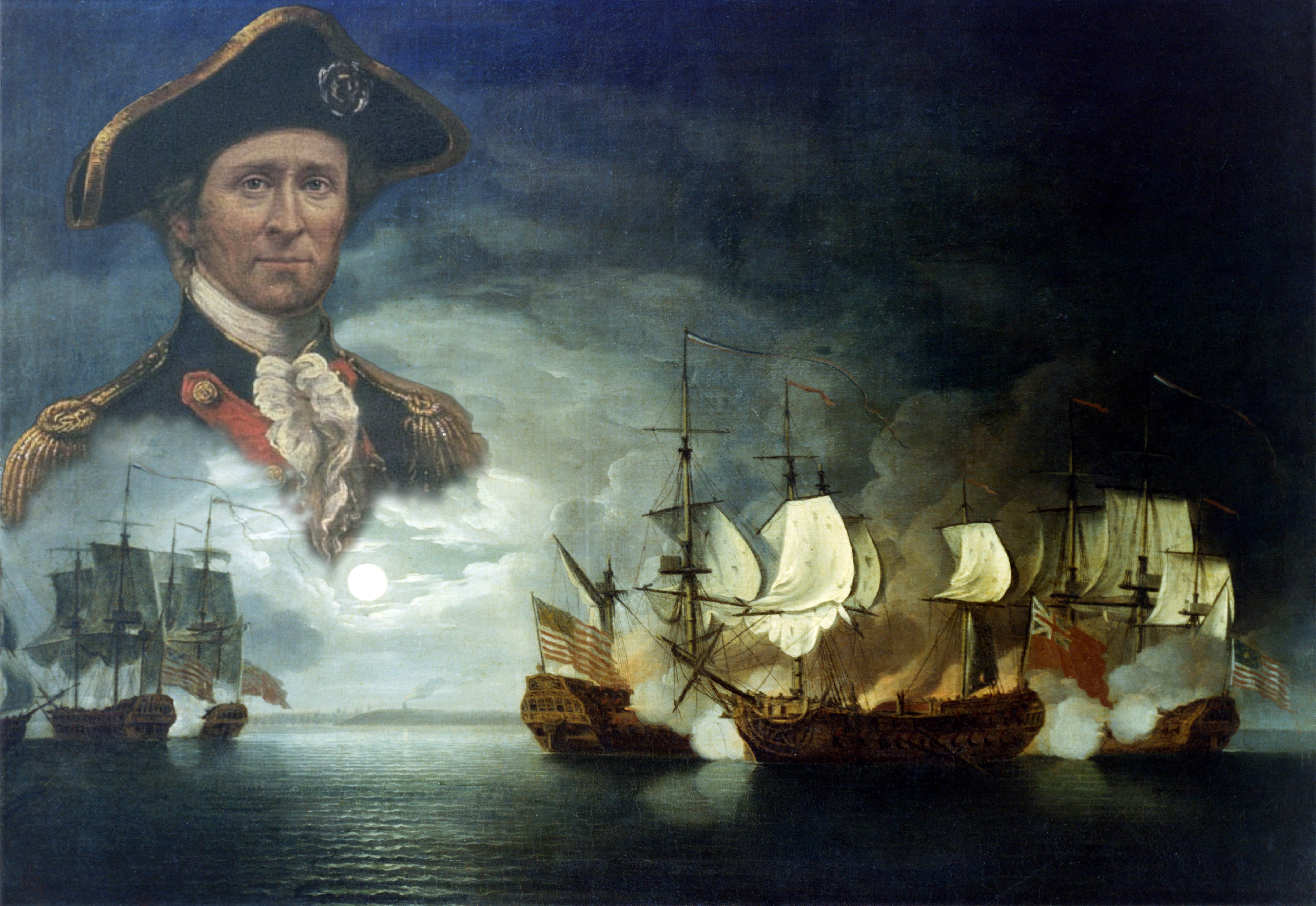 4995x3438 Filejohn Paul Jones Amp The Battle Of Flamborough Head.jpg - John Paul Jones Painting