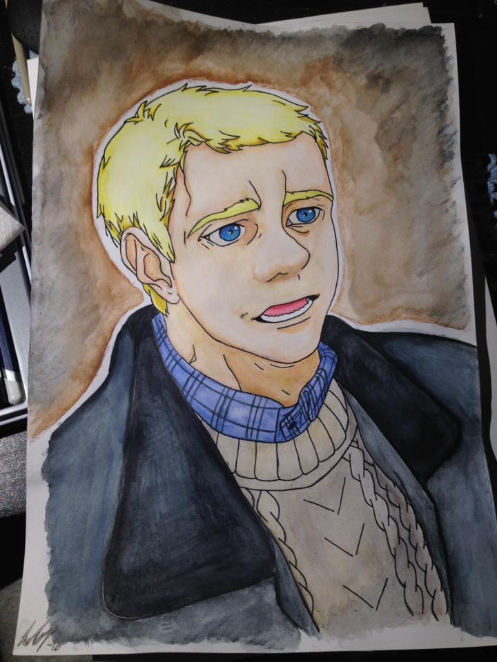 720x960 John Watson - John Sherlock Painting