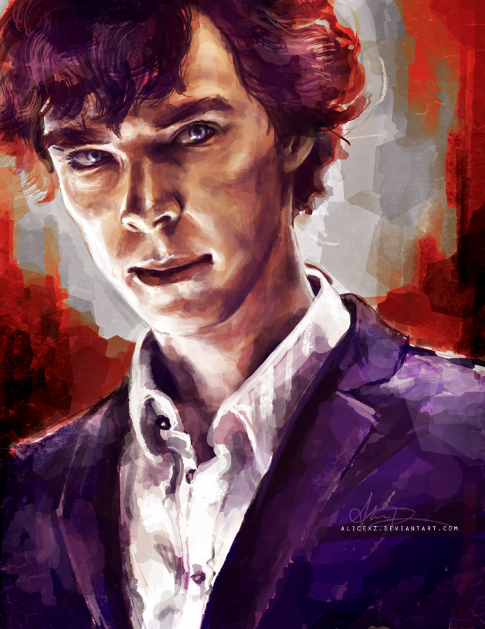 695x900 Sherlock Portraits By Alice X. Zhang - John Sherlock Painting