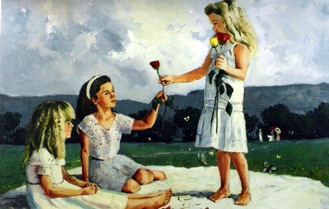 480x305 Girls Painted By Sa Artist John Smith Art John - John Smith Artist Painting