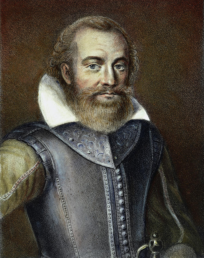 712x900 John Smith (1580 1631) Painting By Granger - John Smith Painting